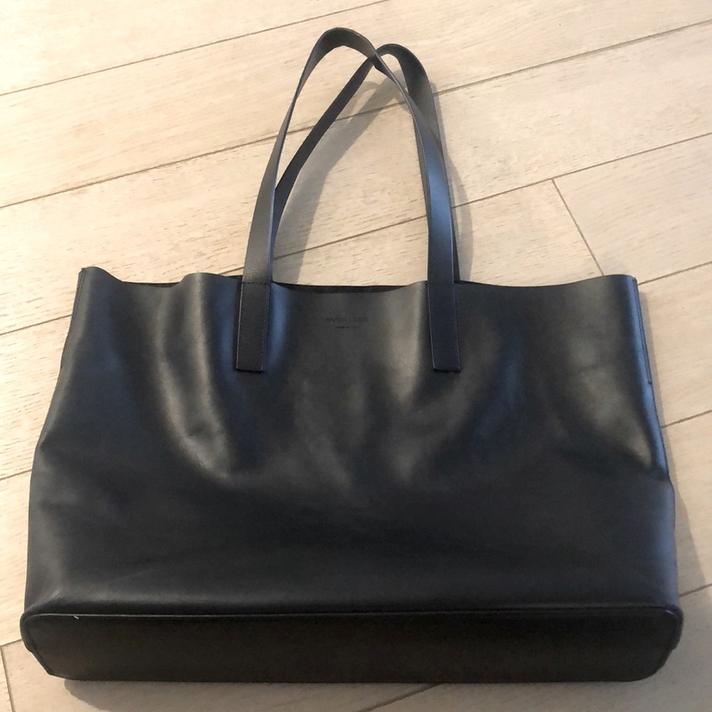 Everlane Black Leather Day Tote